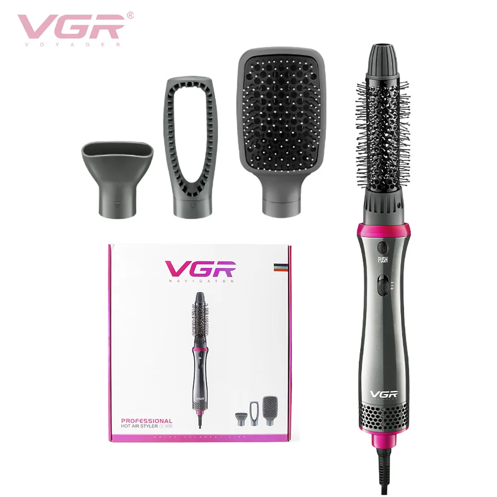 4 In 1 Hair Dryer Brush One Step Hair Dryers And Volumizer Fluffy Hot Air Brush Comb Hair Straightener Curling Wand Styling Tool