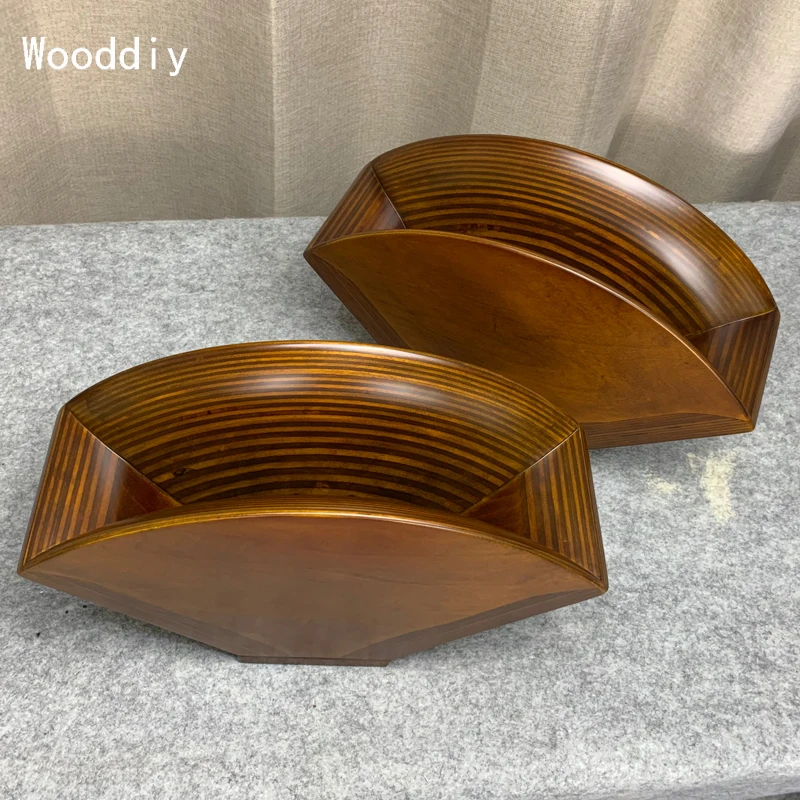 Wooddiy 1inch Throat Wooden Horn One Pair Exponential shell Arai Yuichi A-480-s90 Birch Plywood Mid-treble Speaker 400mm Width