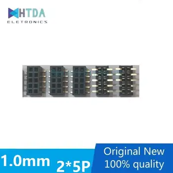 20 Stks/partij Dubbele Rij Bus 1.0Mm 2*5P Dubbele Rij Bus 1.0 Afstand 1Mm Patch Bus base Smt Tafel Dubbele Rij Bus