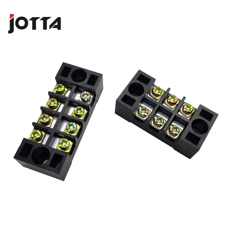 1PCS Dual Row Barrier Screw Terminal Block Strip Wire Connector 600V 15A 3/4/6/8/10/12/15/20 Positions Optional