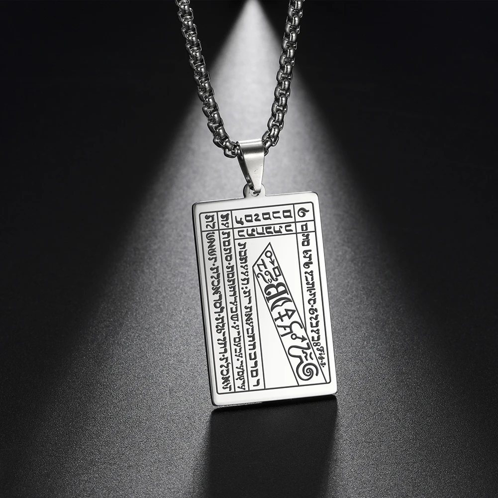 Dawapara Truest and Highest Seal of Fortune Amulet Necklace - The Mystery of The Second Seal Books of Moses Vintage Pendant