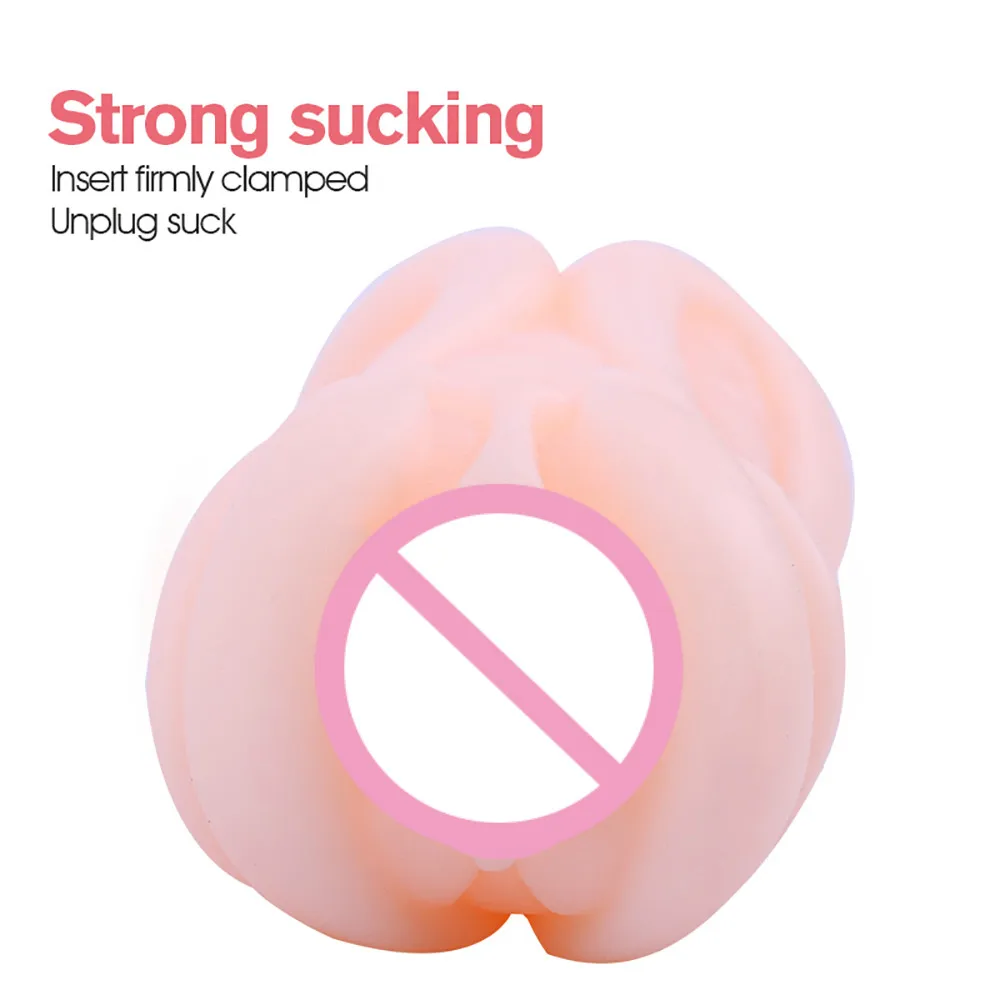 Silicone Sucking Male Masturbator For Man Item 5 Types Pocket Realistic Vagina Real Pussy Penis Pump Erotic Sex Toys For Men