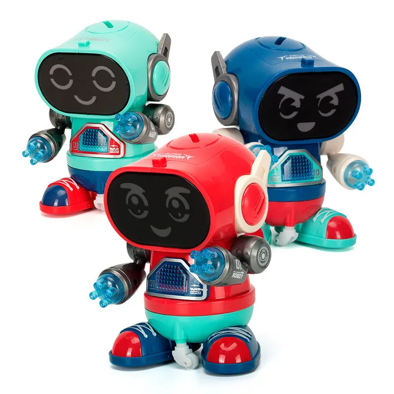 Dancing Robots for Childrens Toy Rock Light Music Early Education Walking Popular Toys Boys Girls Babies Toddlers Dancing Robot