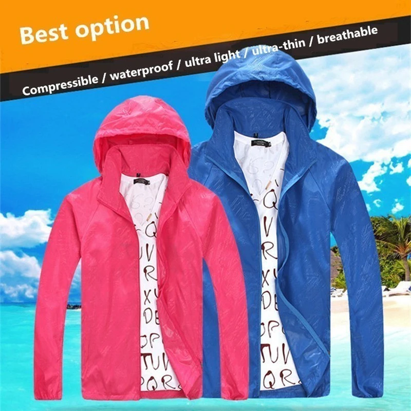 

Waterproof Hiking Jacket Summer Couples UV Sun Protection Coat Clothing Men Women Fishing Clothes Outdoor Travel Camping XS-XXXL