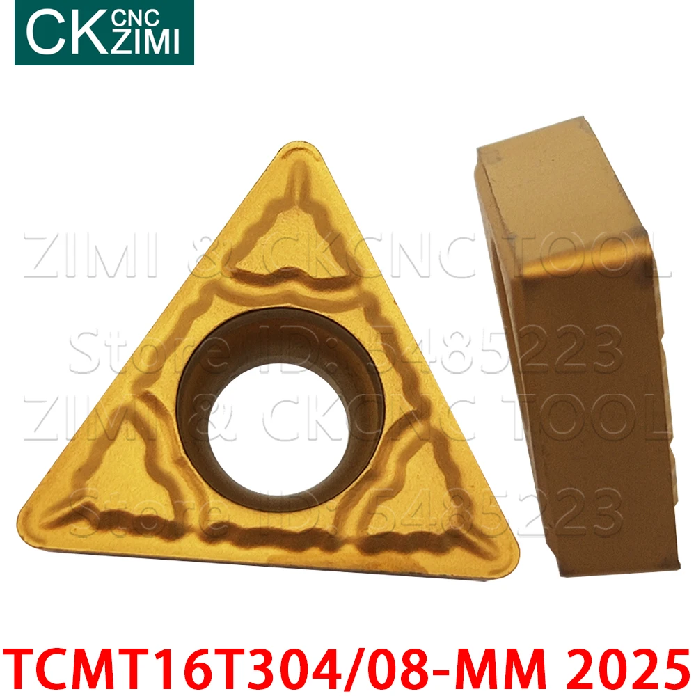 TCMT16T304-MM 2025 TCMT16T308-MM 2025 hartmetall einsätze dreieck drehen tool klinge CNC Metall drehmaschine werkzeuge TCMT für edelstahl