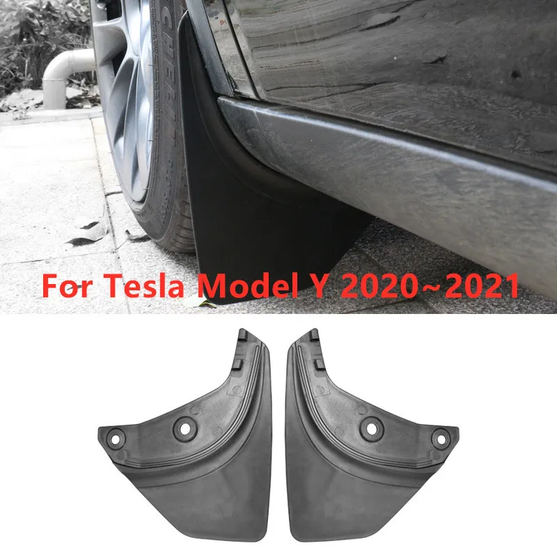 

4pcsFront Rear Wheel Mudflaps Mudguard Fender Mud Flap Guard Splash Mudguards For Tesla Model Y 2020~2021