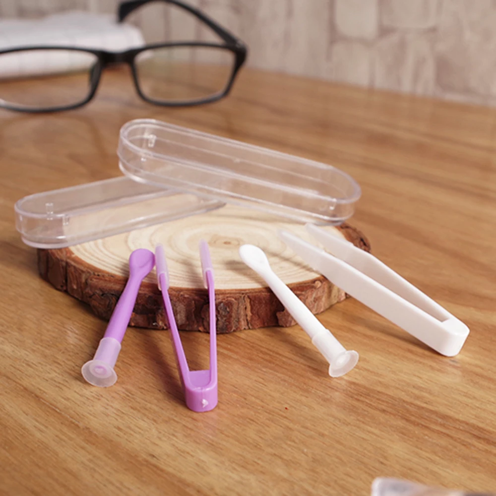 Contact Lens Tool Practical Clamps Tool Multicolor Eyeglasses Tweezers Lens Suction Stick For Optometry Tools Home And Travel