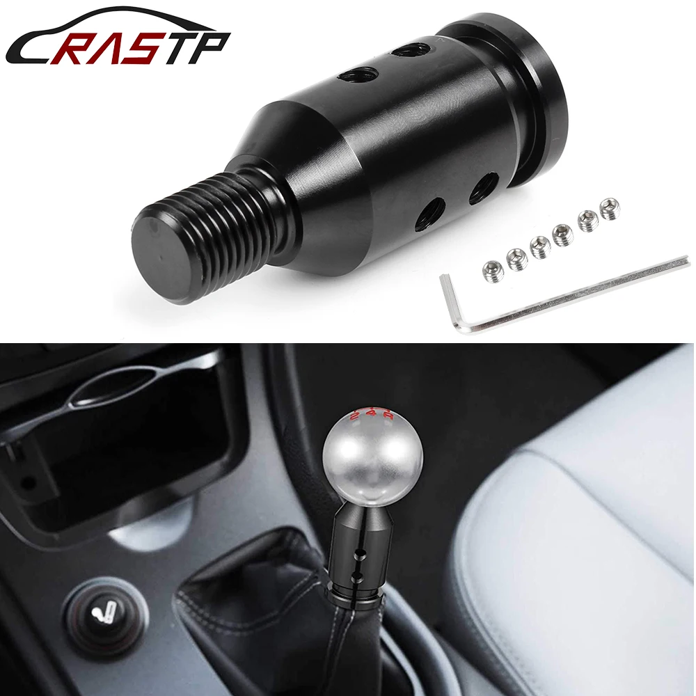 

RASTP-JDM Racing Universal Aluminum Shift Knob Adapter Fit for Non Threaded Shifter Auto shifters M12x1.25mm/M10x1.5mm RS-SFN057