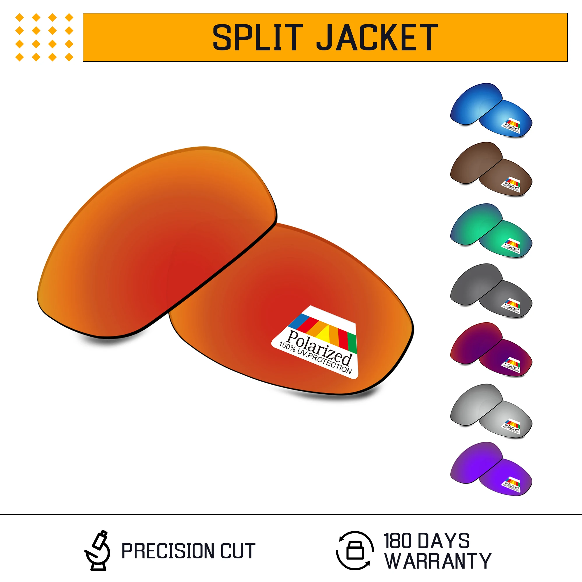 Verres de rechange polarisés Awake pour monture de lunettes de soleil Oakley Split Jacket OO9099-61mm/Split Jacket tains 61mm-Plusieurs options