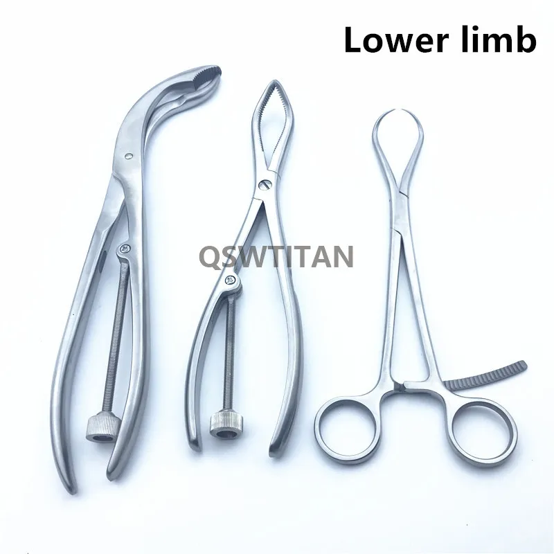 3pc/set Bone Reduction Forceps Bone holding Forceps kit orthopedics Instruments