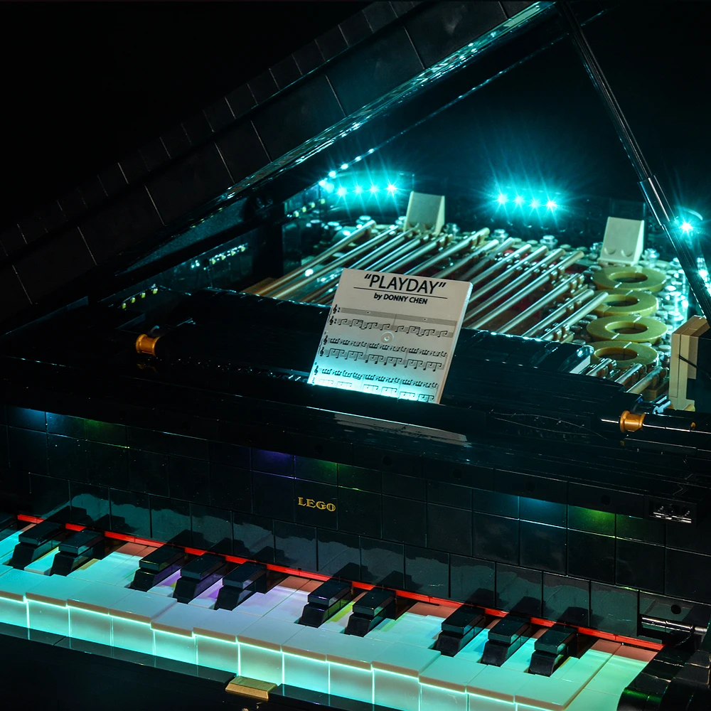 LED Light Up Kit For Ideas 21323 Grand Piano Building Blocks Lighting Set Not Included Building Blocks