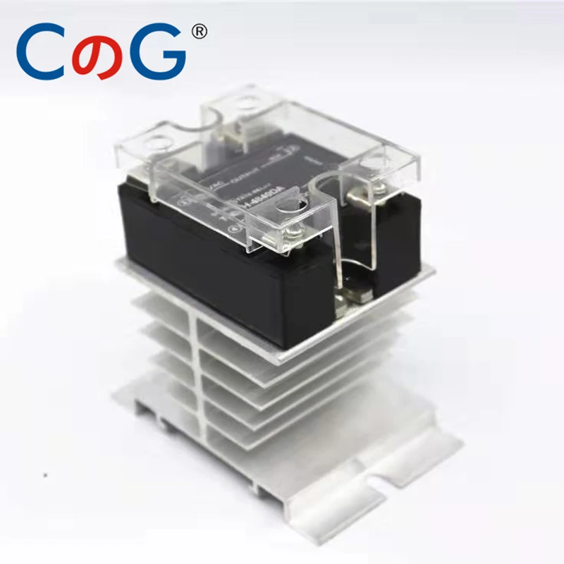 CG 10A 25A 40A DA NC Normally Closed SSR Single Phase DC Control AC Heat Sink SSR-10DA 25DA 40DA NC Solid State Relay