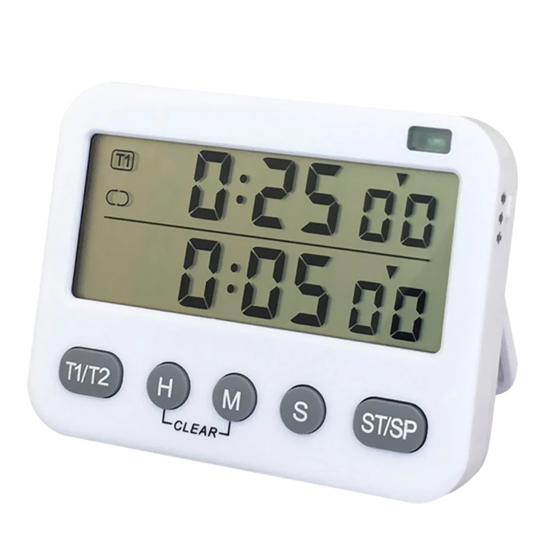 Dual Digital Timer ,Cooking Countdown Timers Kitchen Timer Timer -LCD Big Digits for Workout Study My17 21