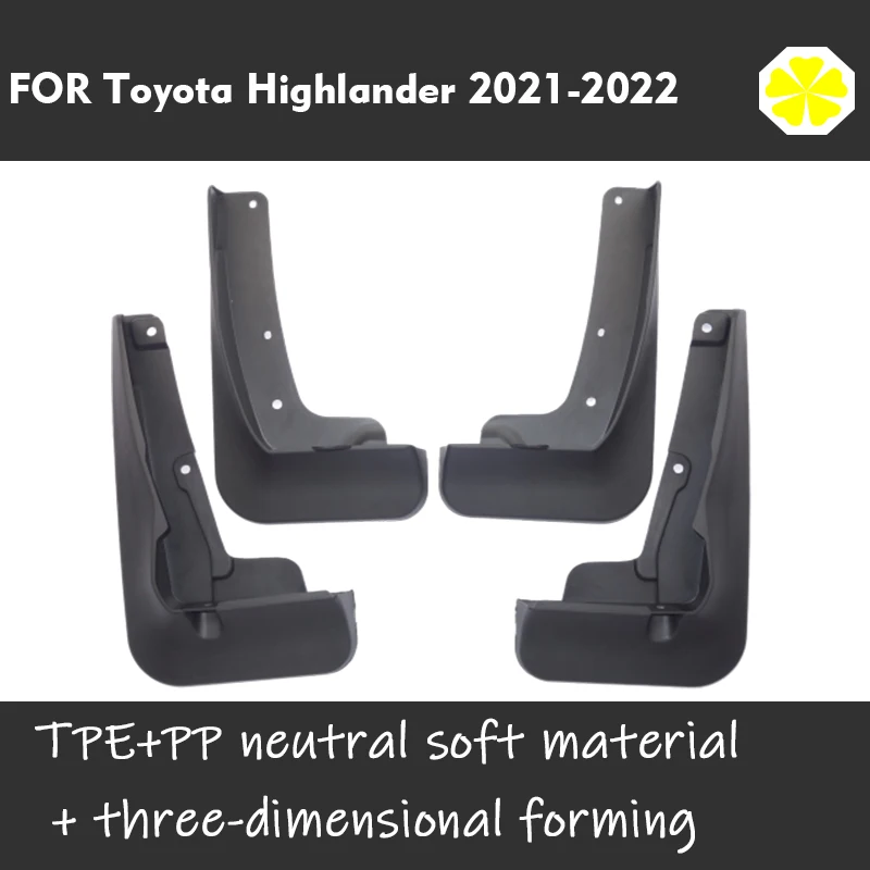 Car Mudflaps FOR Toyota Highlander XU70 2021 2022 Mudguard Fenders Mud Flap Guard Splash Mudguards Accessories Auto Styline 4pcs