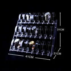 Clear Acrylic Watch Display Stand Storage rack Watch Display Frame Bracelet Holder Jewelry Showcase