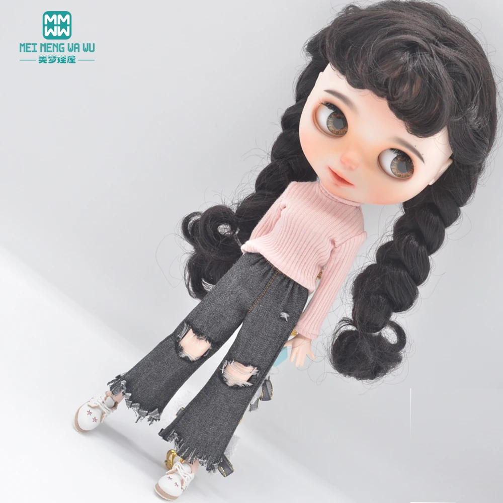 Passend für Blyth Azone OB22 OB24 Puppenkleidung und Zubehör, bonbonfarbener Rollkragenpullover, Leggings – Detail 2