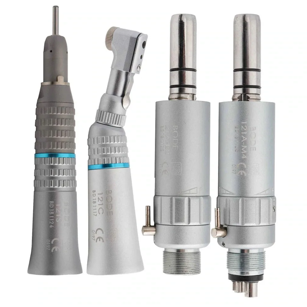 

Dental Low Speed Handpiece Set Straight Nose Contra Angle Air Motor External Spray Air Turbine 2 4 Hole B2 M4 BODE BD121