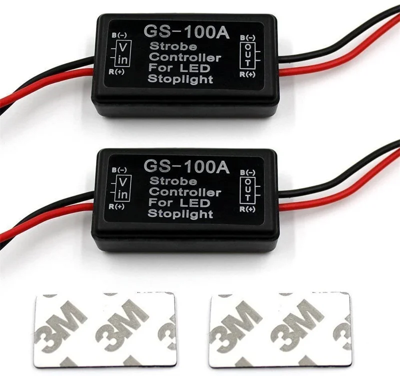 New GS-100A Brake Light Flash Controller Module Flash Strobe Controller Flasher Module For Car LED Brake Stop Light Lamp 12V