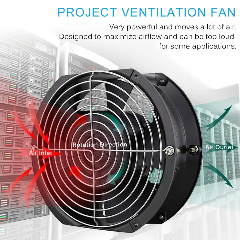 Imagem -03 - Gdstime-ventilador Axial de Rolamento Esférico Peças 172 mm ac 110v 115v 120v 172x151x51 mm Ventilação Projetos de Exaustão Ventilador de Resfriamento 17251