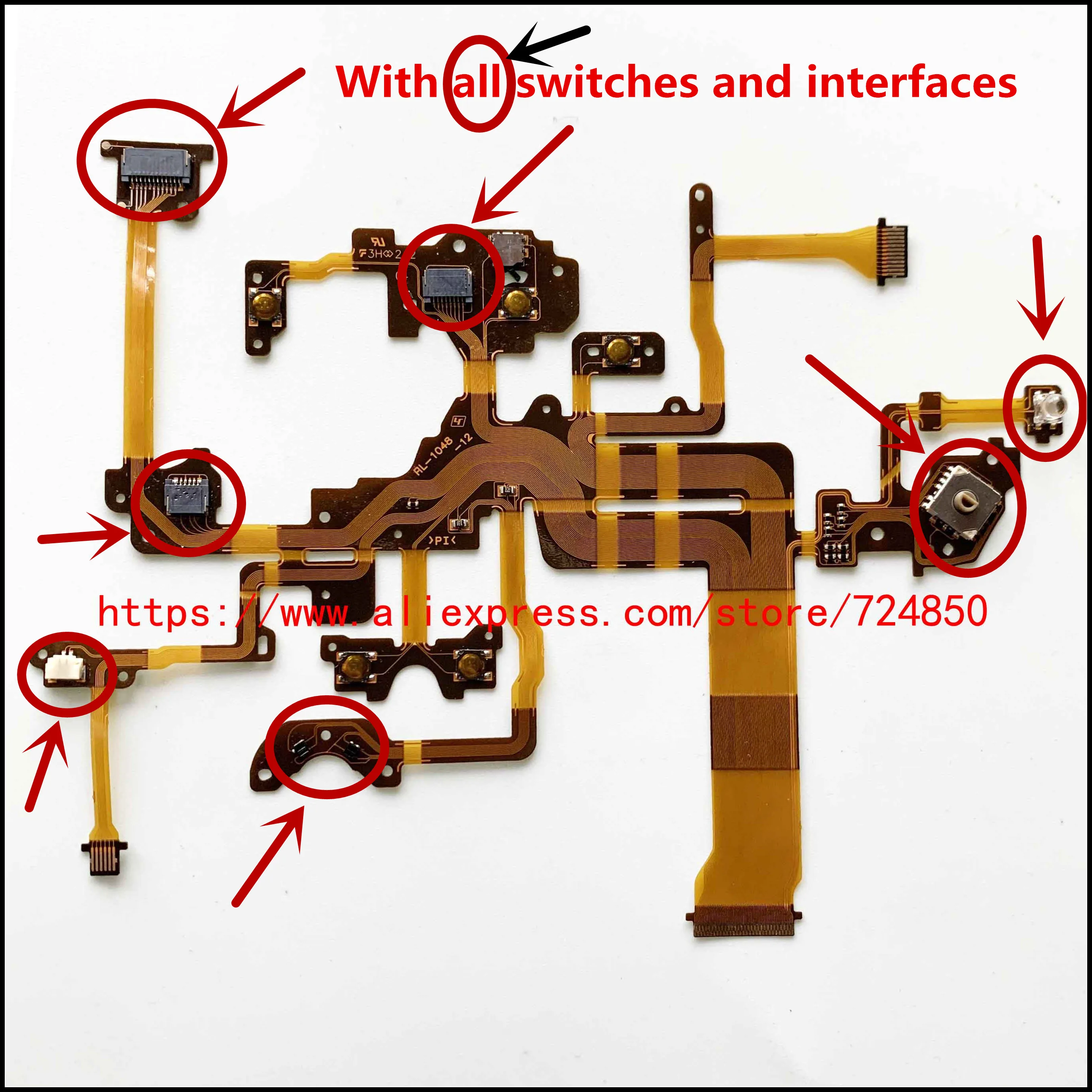 NEW  A7 II/A7R II/A7S II Top Cover Shutter Release Button Power Switch Flex Cable FPC For Sony A7M2 A7RM2 A7SM2 A7II A7RII A7SII