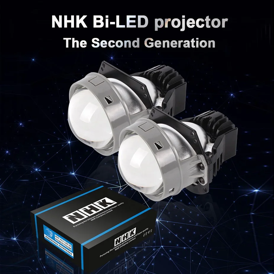 NHK Bi-LED Projector II Second Generation Blue Version 3.0inch Excellent Performance for Vehicle Headlight Car Accessories