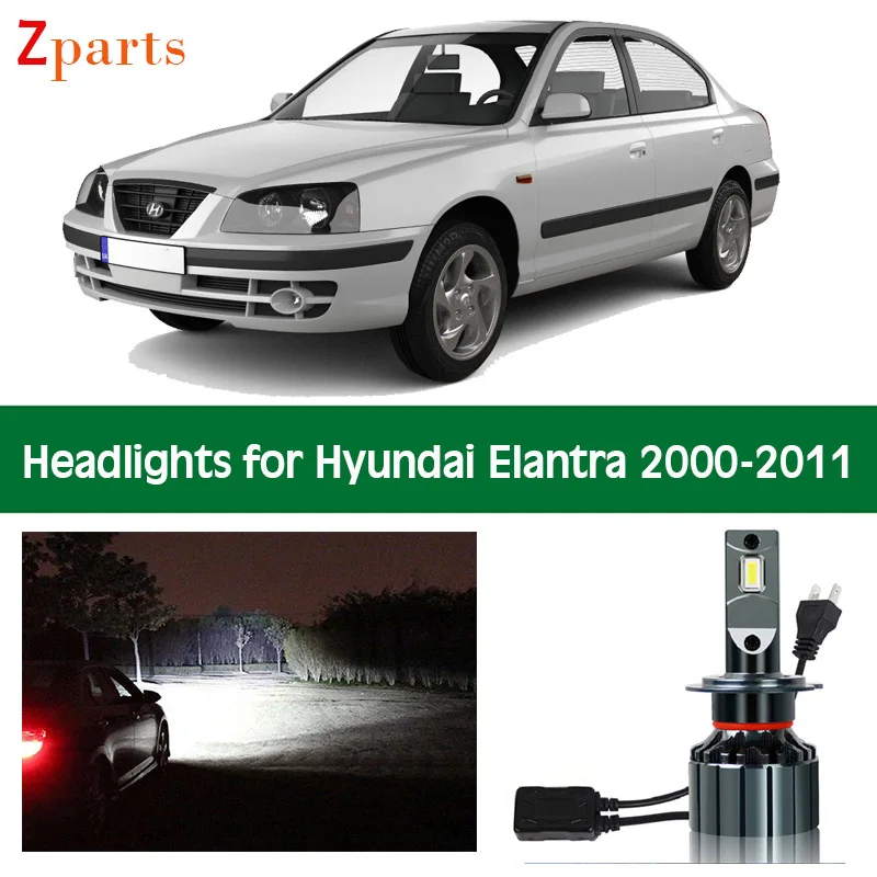 

Car Bulbs For Hyundai Elantra LED Headlight Headlamp Low High Beam Canbus Auto Lights Front Lamp Lighting 12V 6000K Accessories