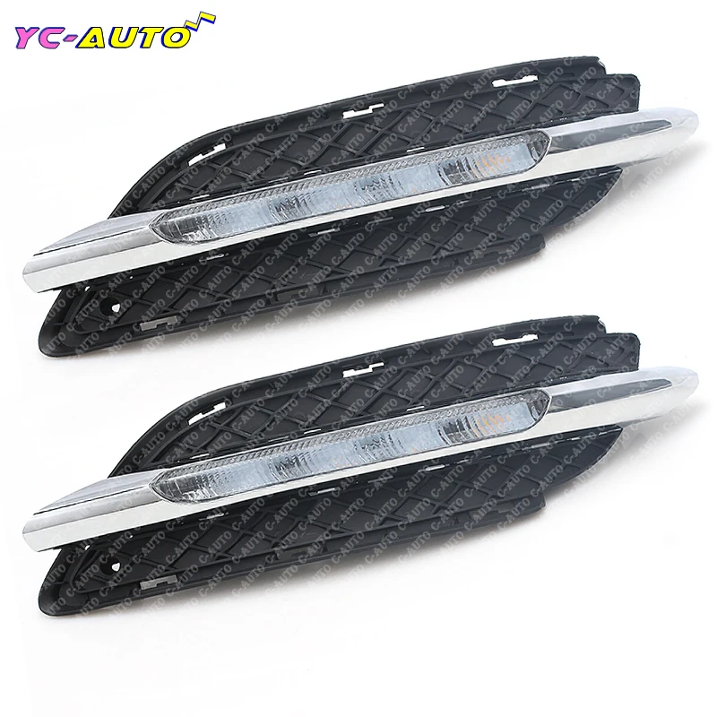 Car For Mercedes Benz W246 B class B180 B200 2011-2014  LED DRL Daytime Running light With Yellow Turn Signal Function