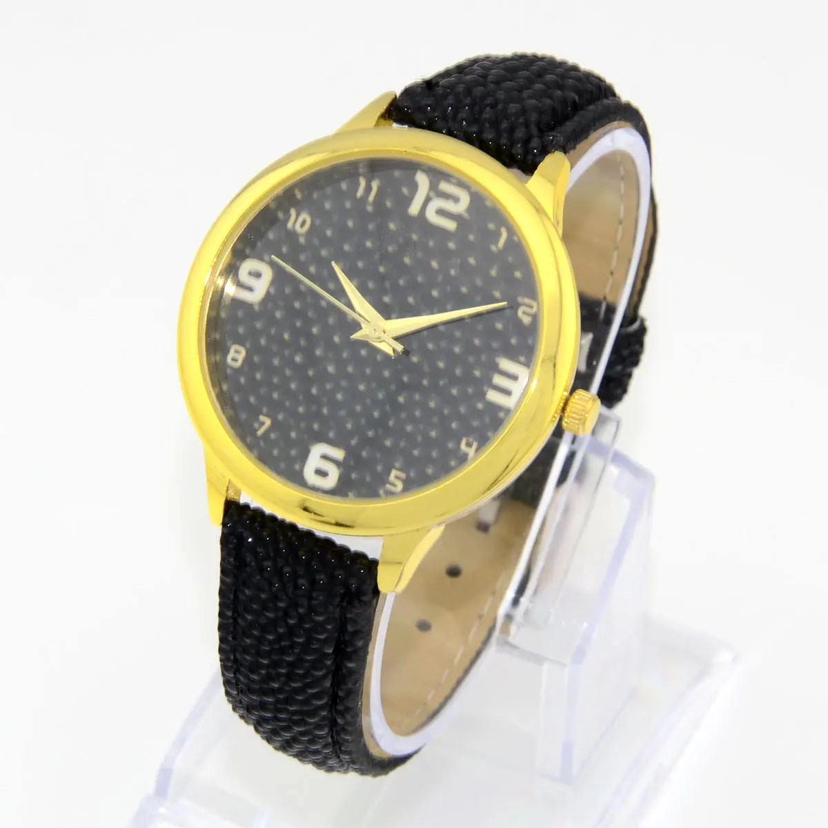 Snakeskin Leather Strap Casual Women Girl Analog Quartz Leather Band Wrist Watches