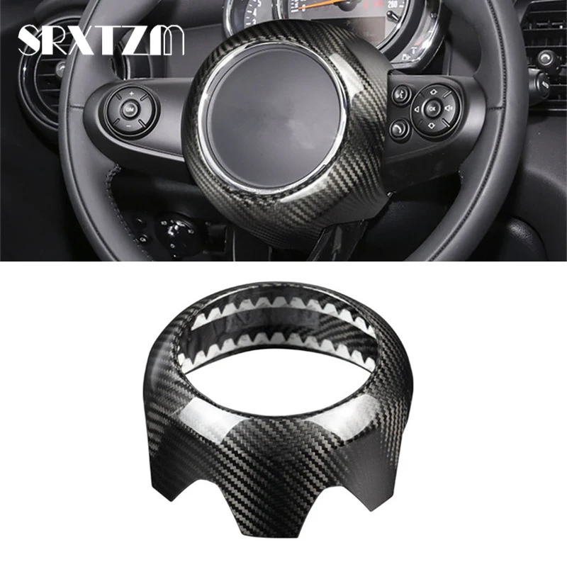 

Carbon Fiber Steering Wheel Cover Frame Trim Air Bag Lid Cover For Mini Cooper F54 F55 F56 F57 F60 R55 R56 R57 R58 R59 R60 R61