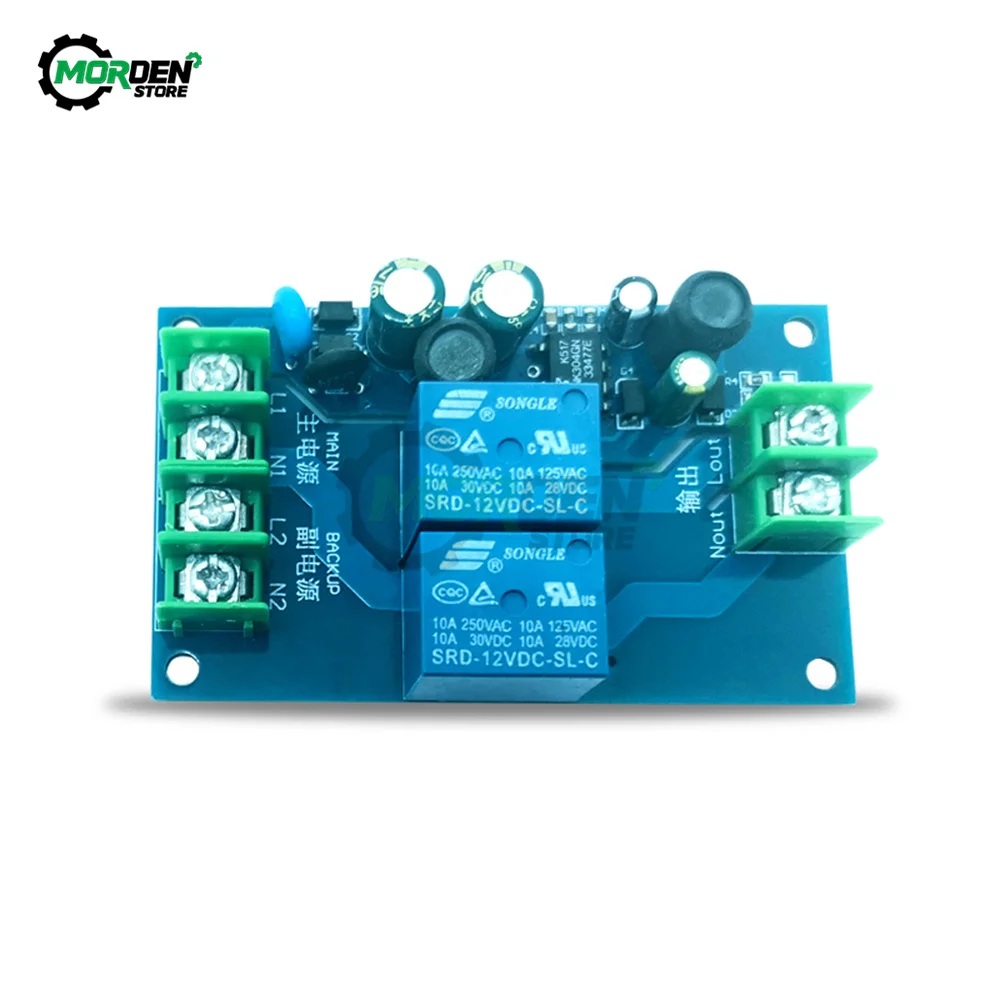 220V Two-Channel Relay Automatic Switch Module 10A Dual Relays Electrical Accessories Power Supply