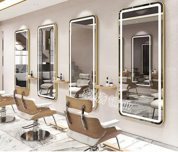 Hair clipper mirror, hair salon dedicated mirror, LED intelligent mirror