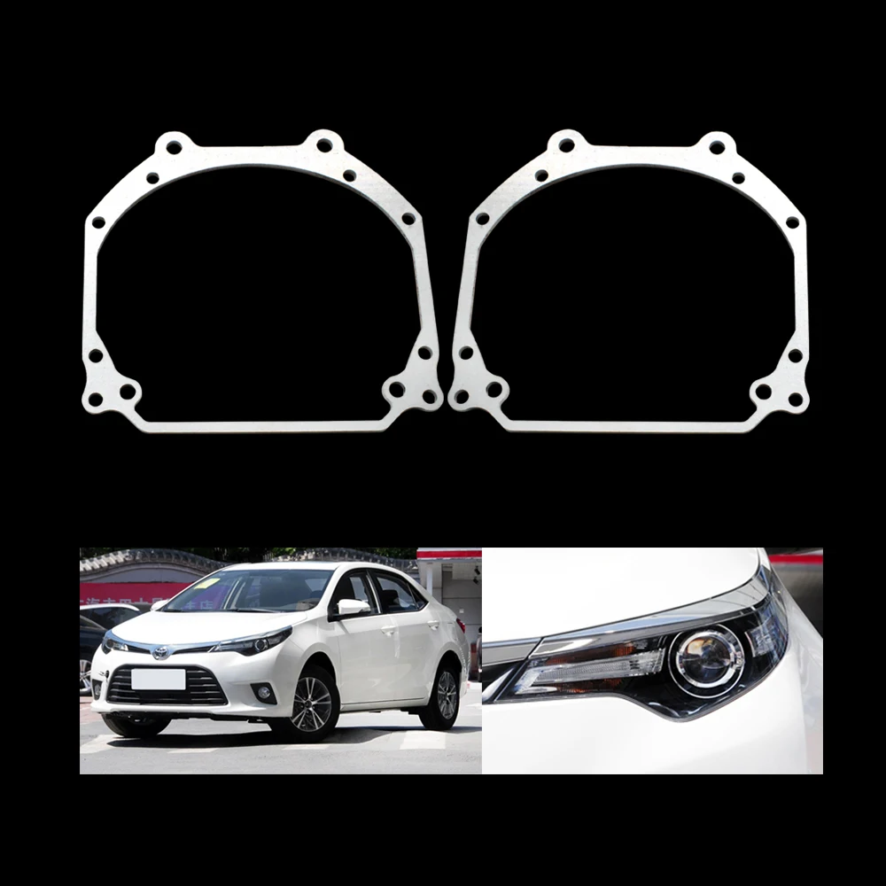 

Car Styling frame adapter module set DIY Bracket Holder for Toyota Levin 2014 Hella 3r 5 Projector lens