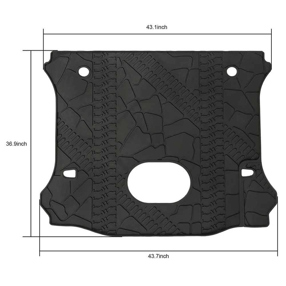 Cargo Liner Trunk Mat With Subwoofer For Jeep Wrangler JK JL 2007-2017 2018 2019 2020 2021+ Car Accessories Cargo Floor Mat