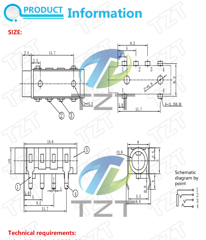 10/30 Stück PJ-313B PJ313B Telefonbuchse 3,5 mm 6 Kontakte 4 Leiter Stereo-Audiobuchse Durchgangsloch Rechtwinklig 4-poliger Audiostecker – Detail 1