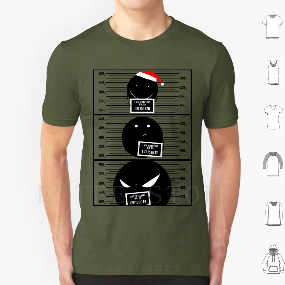 Ligo Detection Mugshots T Shirt Men Cotton 6xl Black Holes Ligo Science Space Universe Gravitational Waves