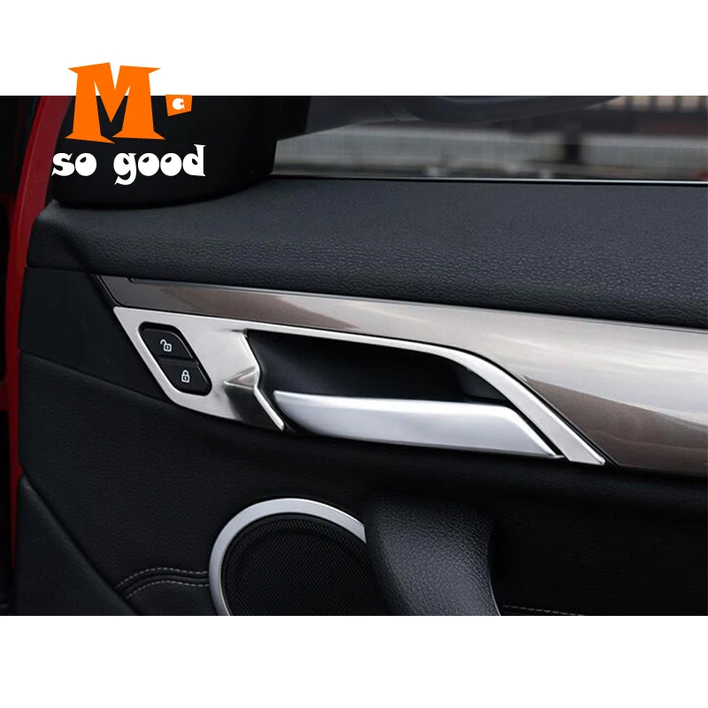 

Для BMW X1 F48 2016-2018 для BMW X2 F47 2018 автомобильные аксессуары внутренняя Внутренняя дверь из нержавеющей стали крышка чаши отделка