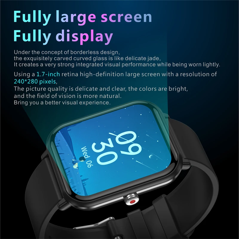 LIGE-reloj inteligente para hombre y mujer, accesorio de pulsera resistente al agua IP67 con pantalla táctil, Bluetooth, compatible con Android e