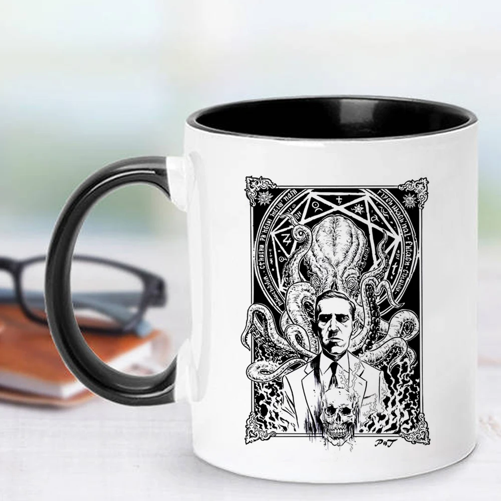 

Темный миф Cthulhu Lovecraft подарок для друзей 350 мл керамическая креативная меняющая цвет чашка для молока чая кофе кружка