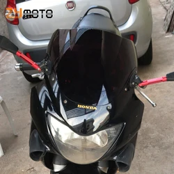 Motorcycle Windshield Double Bubble Windscreen For Honda CBR600F4 1999 2000 ABS Plastic CBR600 F4 1999-2000