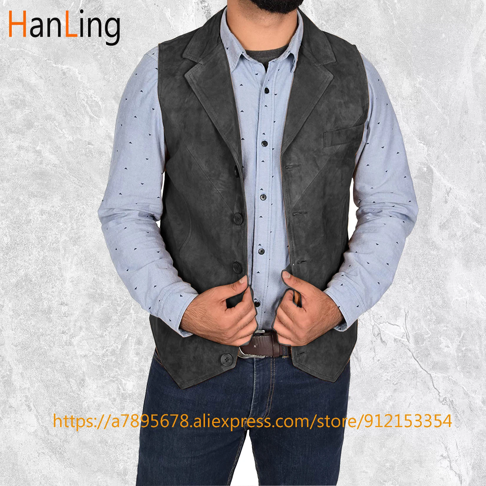 Men\'s Suit Vest Casual Slim Suede Waistcoat Steampunk Summer Jacket жилетка мужская