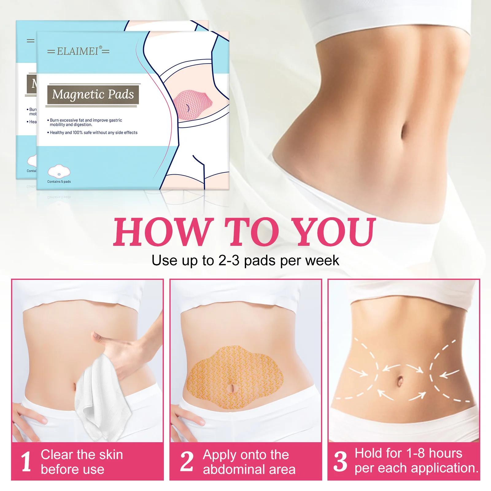 

stovepipe magnetic pads arm patch Slimming paste super popular fast lose weight belly button belly paste