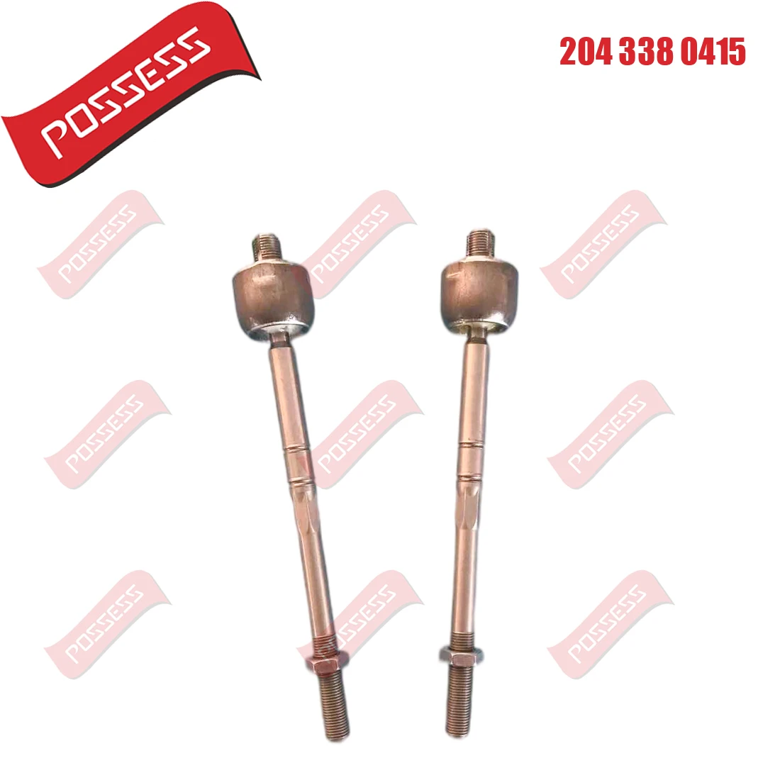 A Pair of Front  Inner Steering Tie Rod Ends For Mercedes Benz C-Class W204 S204 CLK C209 Two-Drive,L=R 2043380415 2043380015