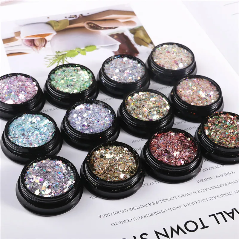 3g/Bottle Goblin Pupil Manicure Sequins Jewelry Size Mxed PVC Paillettes DIY 3D Nail Art  Wedding Craft Lentejuelas Accessories