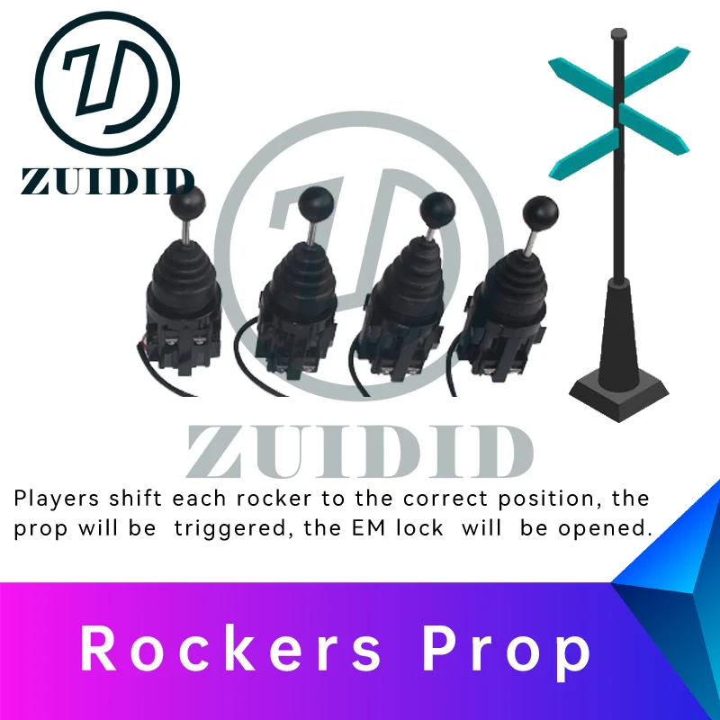 ZUIDID Escape Room Rockers Prop verschieben jede Rocker in die richtige Position, um die Fluchtspiel-Requisite des Geheimraums freizuschalten