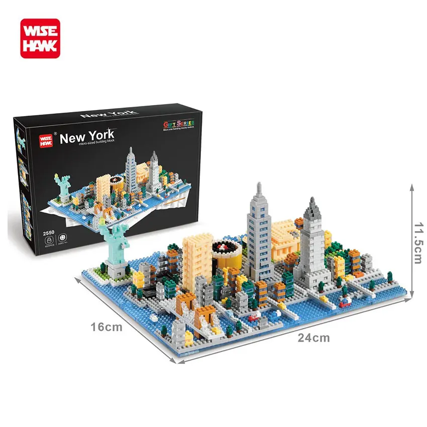 Wisehawk Mini Building Blocks Model Kit Funny Architecture Titanic Statue Of Liberty Educational Toys For Children