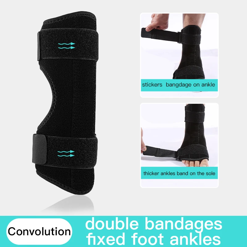 Adjustable Foot Guard Protector Ankle Support Strap Brace Ankle Sprain Orthosis Stabilizer Plantar Fasciitis Aluminum Support