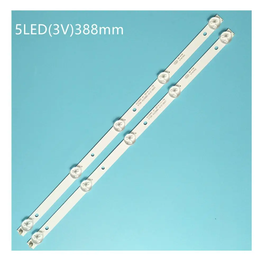 2Pcs x 24 inch 23.6'' LED Backlight Strip for TV K236WD 4708-K236WD-A1213K01 24J1000 5-LEDs