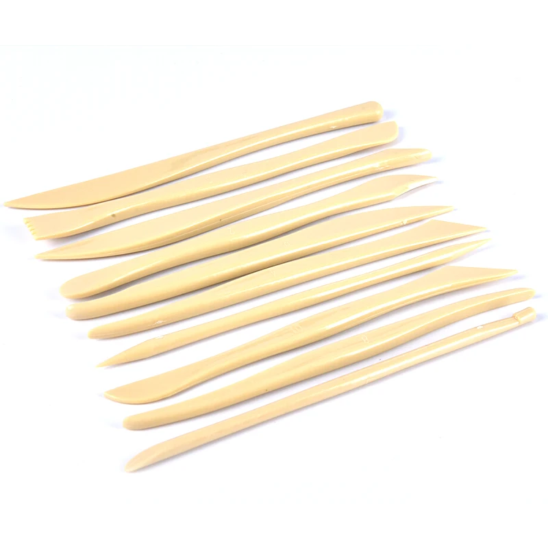 10Pcs/Set Pottery Clay Sculpting Polymer Modeling Carving Tools DIY Craft Kit 15.8cm