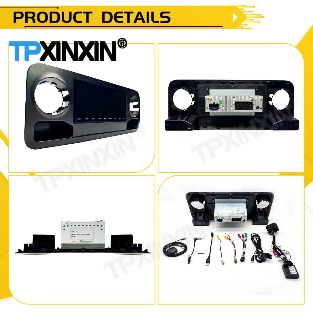 10.25 بوصة 128 جيجابايت راديو السيارة أندرويد 14 لبنز سبينواي سبرينتر 2019 ~ 2024 نظام تحديد المواقع نافي استقبال Carplay مرآة ربط IPS رئيس وحدة #2