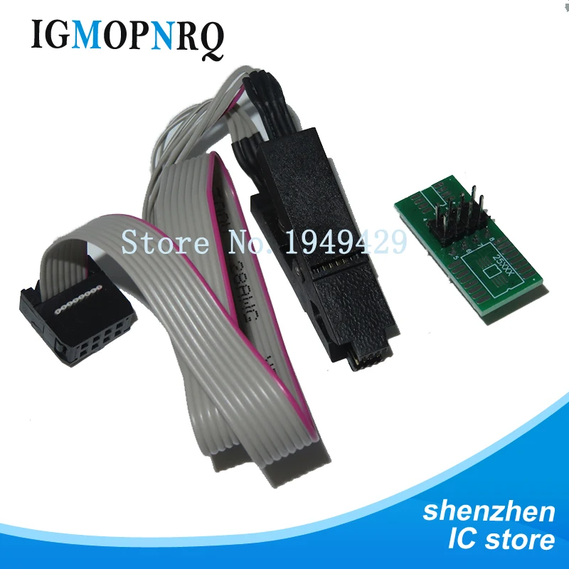 SOIC8 SOP8 DIP8 flash chip format test clips IC female adapter BIOS 24 25 93 USB PROGRAMMER Programmable TL866CS TL866A EZP2010